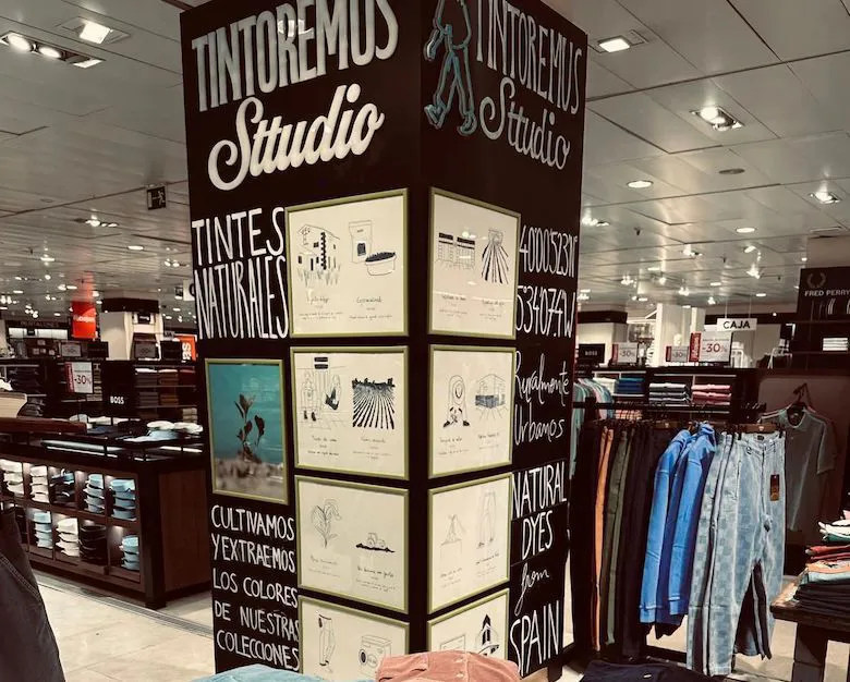 Second Corte Inglés corner boutique for Tintoremus