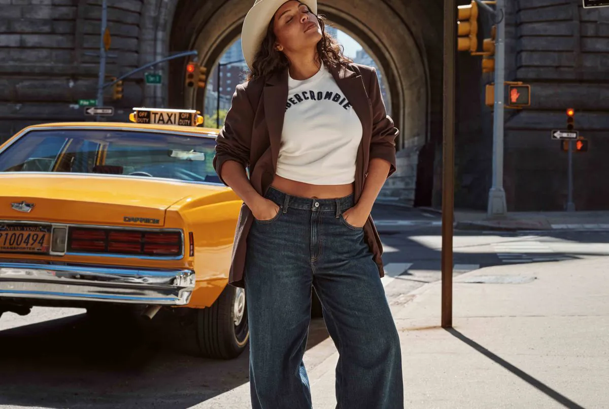 NYC backdrop for Abercrombie & Fitch fall denim campaign